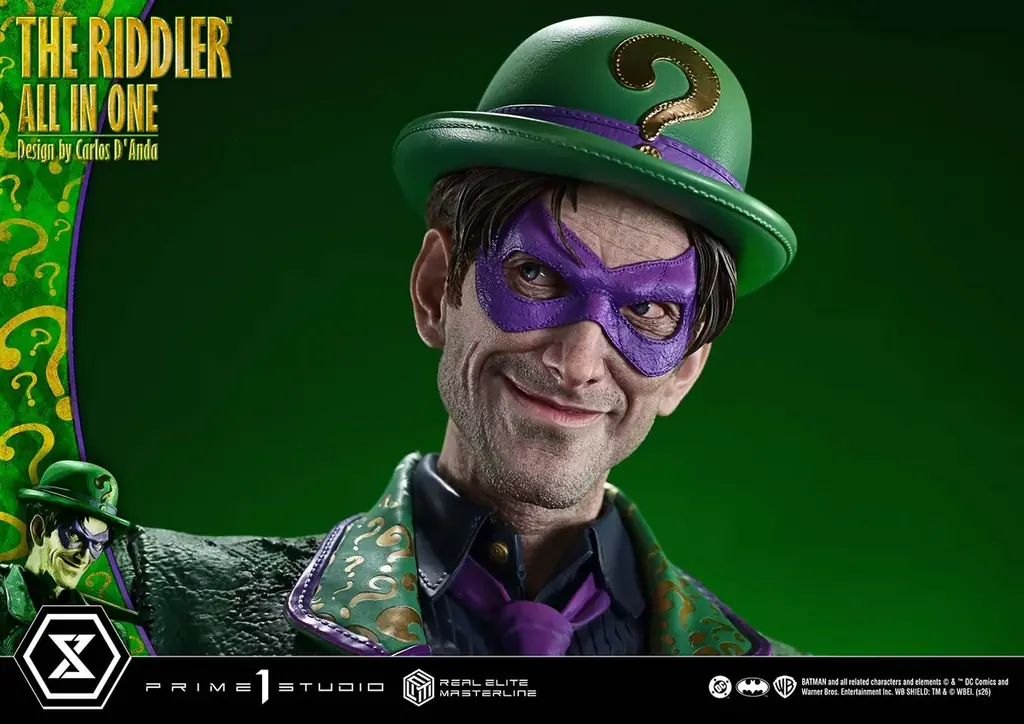 DCコミックス『バットマン』より、 知能犯「リドラー」の1/3スケールスタチューが登場 画像 6