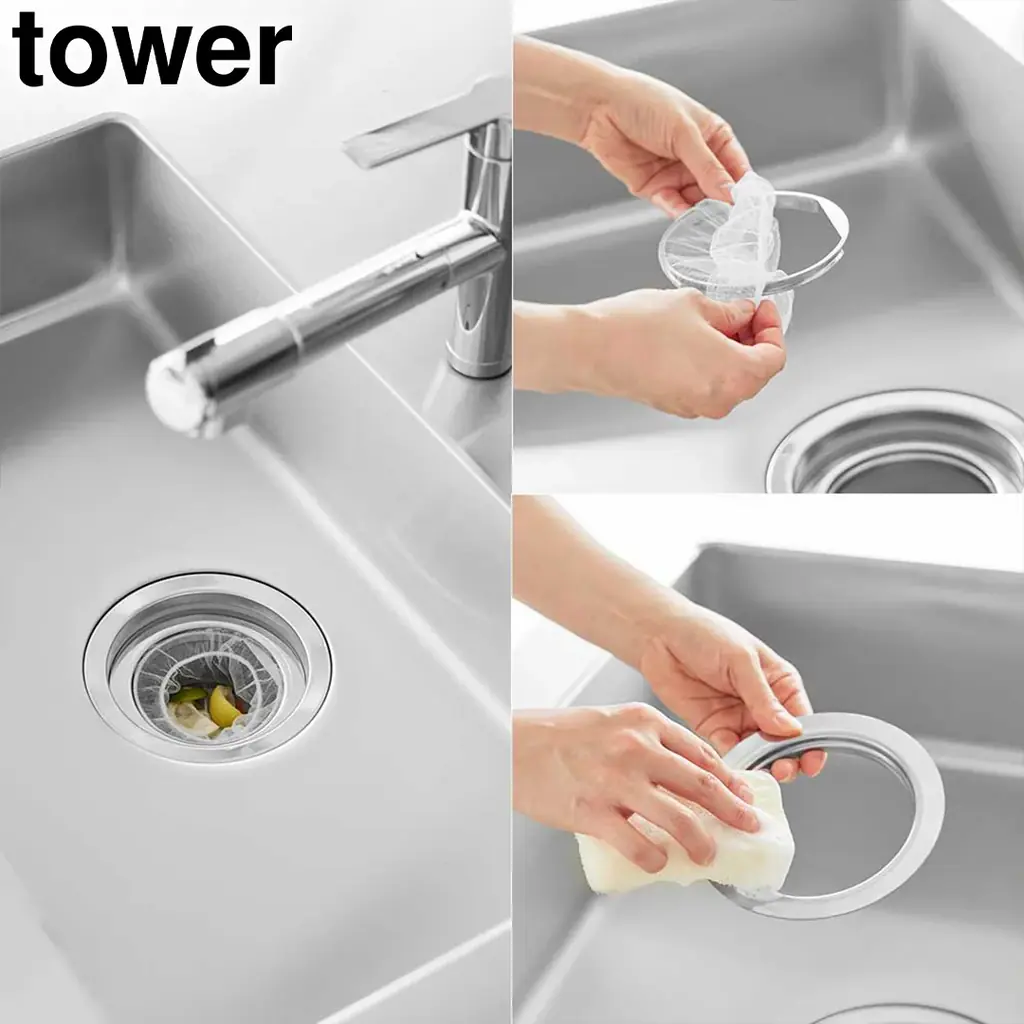 【山崎実業 新商品のお知らせ】 水切りネットの交換が手軽にできて、掃除もしやすい排水口用ネットホルダーや、スケートボードを壁にサッと設置できるホルダーなど、新商品が発売になりました。 画像 1