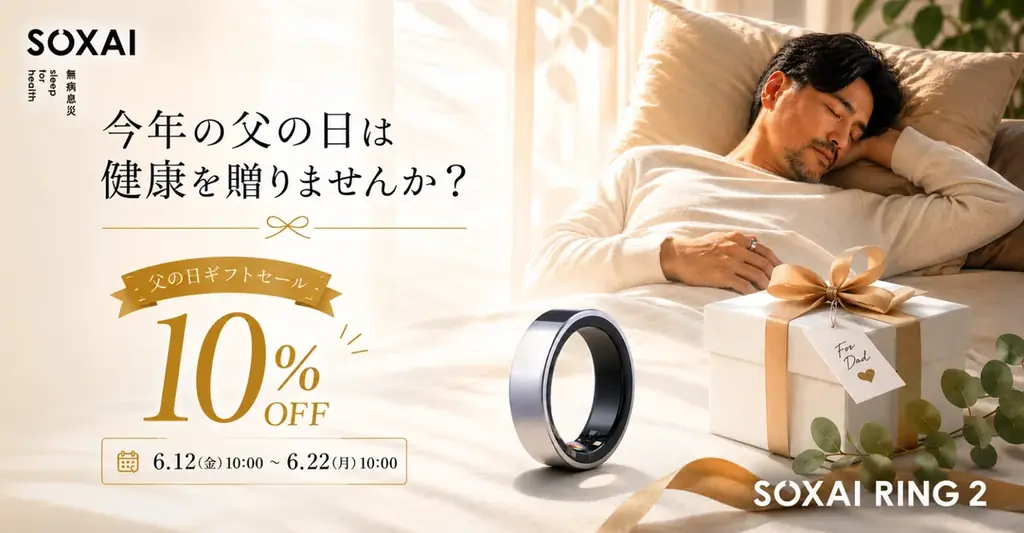 SOXAI（ソクサイ）、スマートリングで世界初※の熱中症アラート機能を実装 画像 3