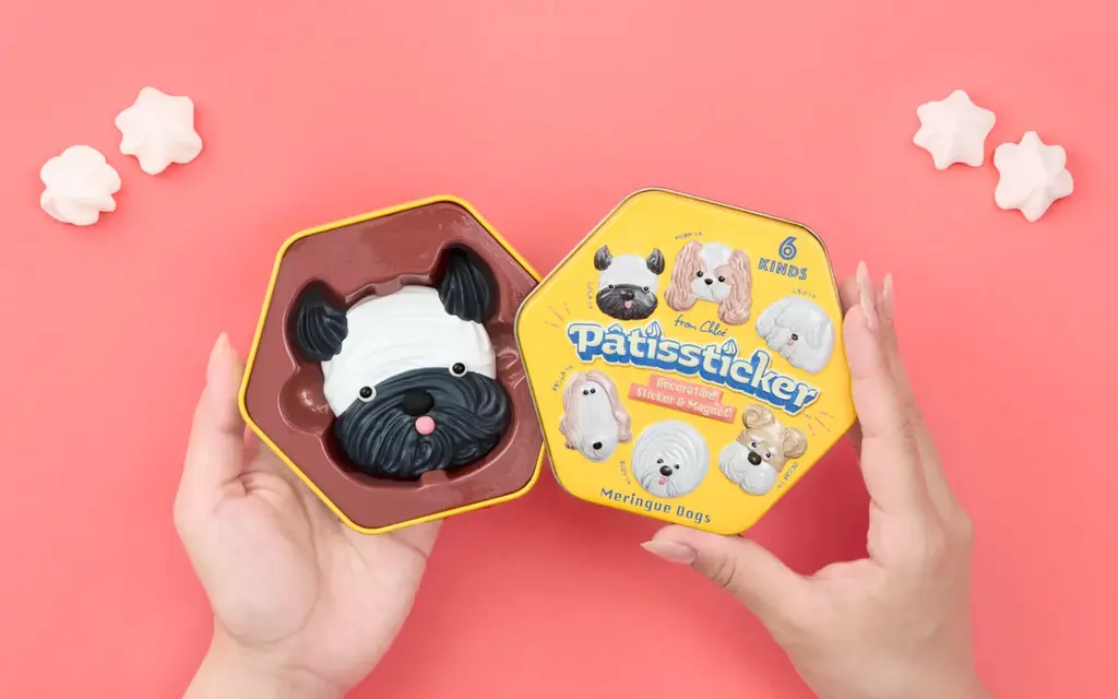 【スマホに貼れるメレンゲクッキー！】ワンちゃんモチーフが愛らしくて思わず食べたくなっちゃう！？本物のお菓子みたいな3Dデコレーションステッカー『Pâtissticker』が6月26日(金)より新発売！ 画像 4