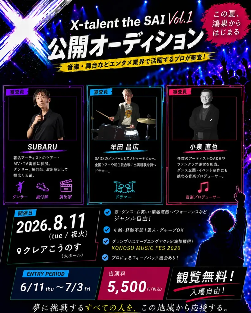 埼玉・鴻巣「KONOSU MUSIC FESTIVAL 2026」11月29日（日）開催決定！！地元の若者がつくる、本格音楽フェス。 画像 10