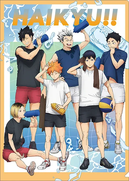 アニメ「ハイキュー!!」より、日向や影山たち6人の描き下ろしビジュアルを使用した新商品が8月22日発売！　アニメイトでは同日より、特典「イラストシート」がもらえるフェアを開催!! 画像 4