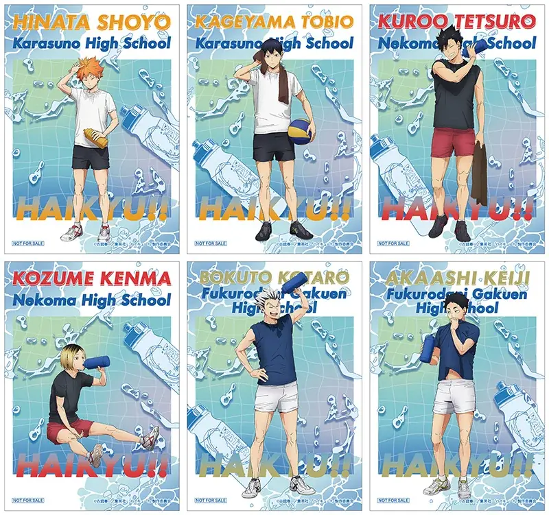 アニメ「ハイキュー!!」より、日向や影山たち6人の描き下ろしビジュアルを使用した新商品が8月22日発売！　アニメイトでは同日より、特典「イラストシート」がもらえるフェアを開催!! 画像 6