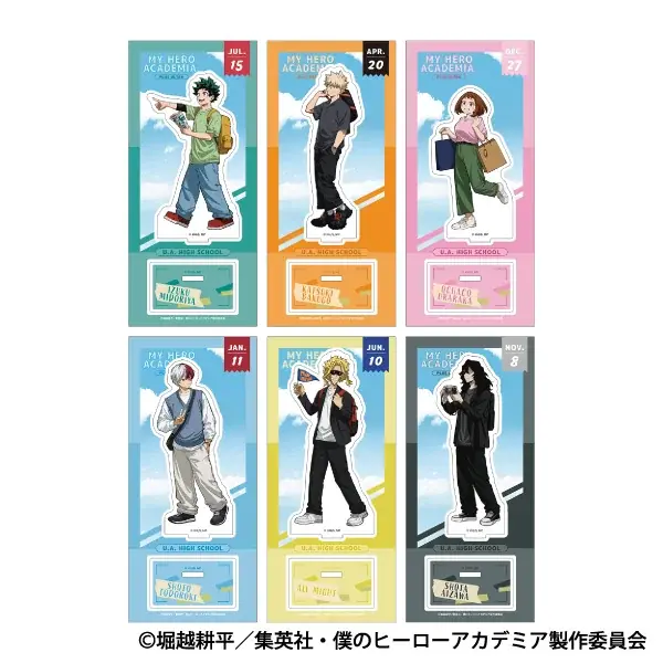 アニメ『僕のヒーローアカデミア』より、描き下ろしビジュアルを使用した新商品が8月8日発売！　アニメイトでは同日より、特典がもらえるフェアを開催!! 画像 2