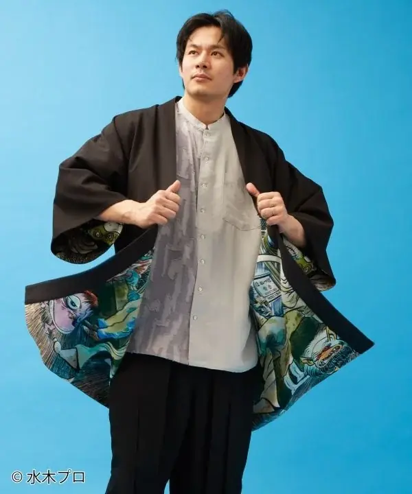 水木しげるの妖怪たちが和モダンに息づく― 感性が織りなす、新感覚ファッション第2弾 ゲゲゲの鬼太郎＆目玉おやじ柄が新登場 画像 10