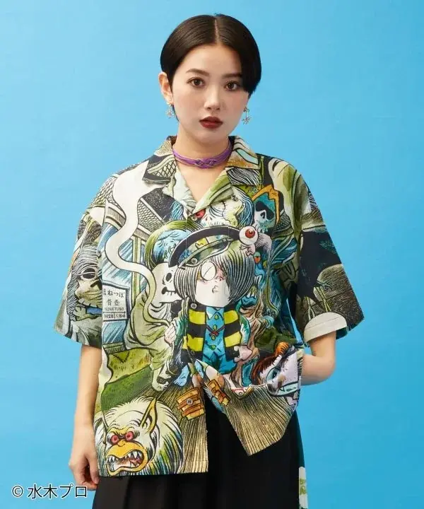 水木しげるの妖怪たちが和モダンに息づく― 感性が織りなす、新感覚ファッション第2弾 ゲゲゲの鬼太郎＆目玉おやじ柄が新登場 画像 2