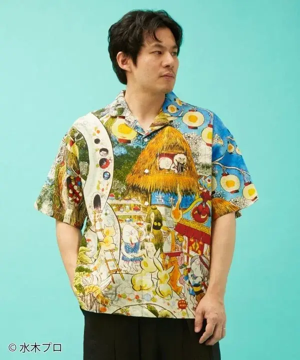 水木しげるの妖怪たちが和モダンに息づく― 感性が織りなす、新感覚ファッション第2弾 ゲゲゲの鬼太郎＆目玉おやじ柄が新登場 画像 3