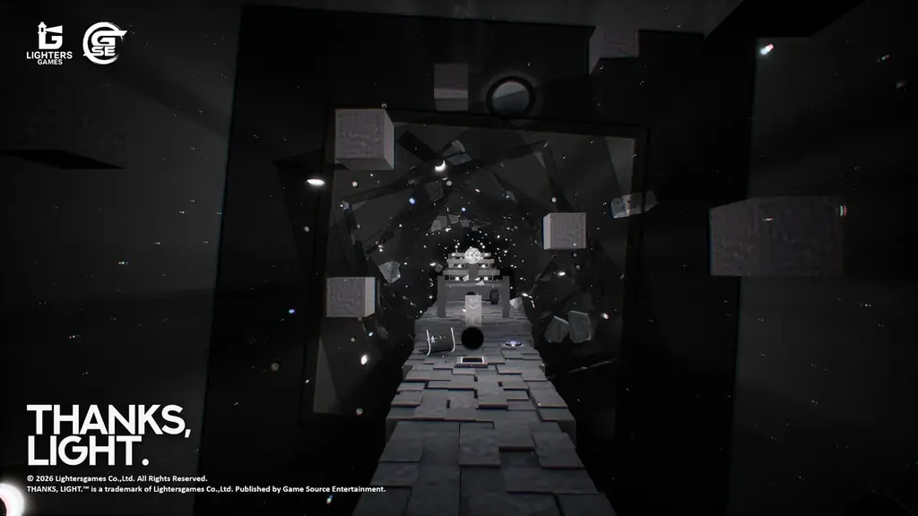 光と影をテーマにした3Dポータルライクパズル新作『THANKS, LIGHT.』は2026年6月15日より、「Steam Nextフェス」に参加決定！最新60秒トレーラーも同時公開 ! 画像 2