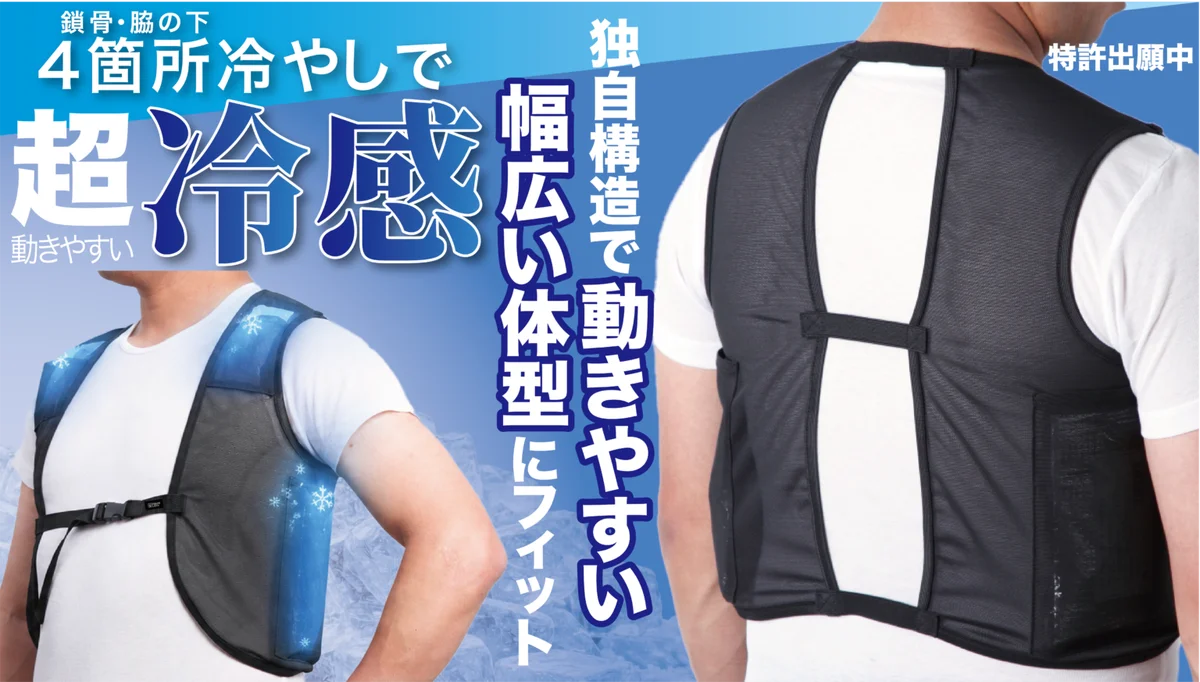 どんな体型でもフィットする独自構造の保冷ベスト・熱中症対策「オールフィットセパクール」新発売！ 画像 1