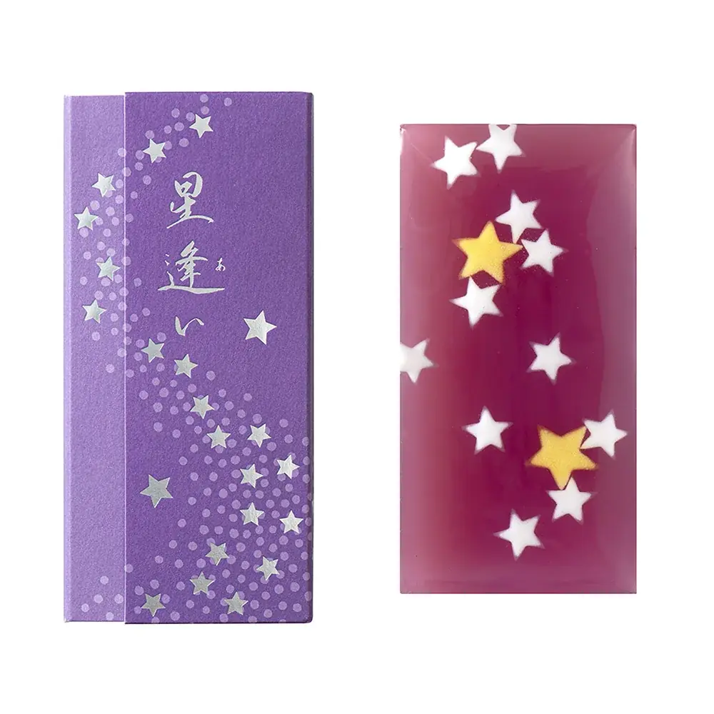 【七夕限定】星きらめく羊羹「星逢い」6月13日(土)より数量限定にて、WEBご予約受付を開始。「琥珀糖」との限定セットも。 画像 10