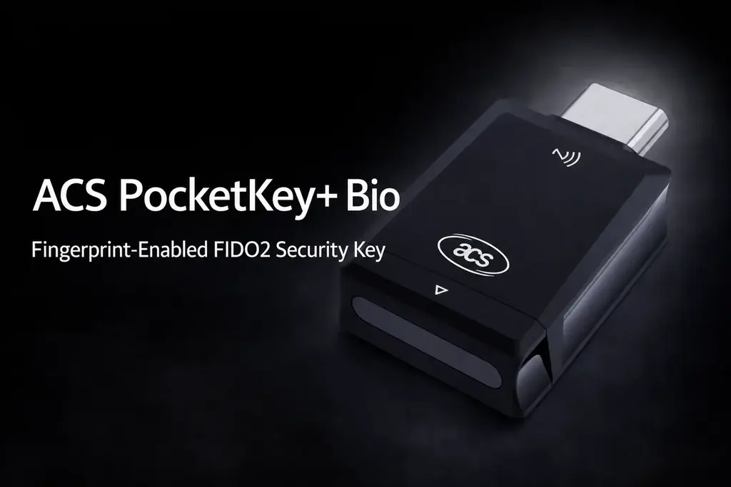 指一つで安全ログイン。指紋認証＆NFC対応の最新FIDO2キー『ACS PocketKey+ Bio』が本日、Amazon等で販売開始 画像 3