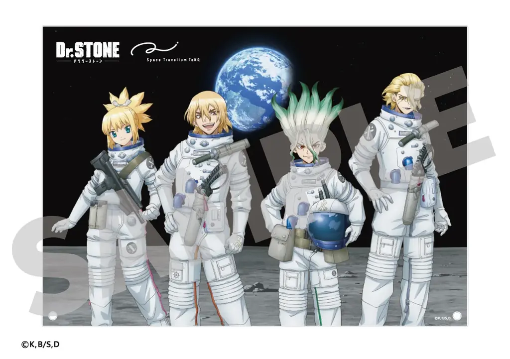 TVアニメ「Dr.STONE」×Space Travelium TeNQ　企画展『ROAD TO THE MOON』宇宙服姿の描きおろしビジュアルを解禁！！ 画像 3
