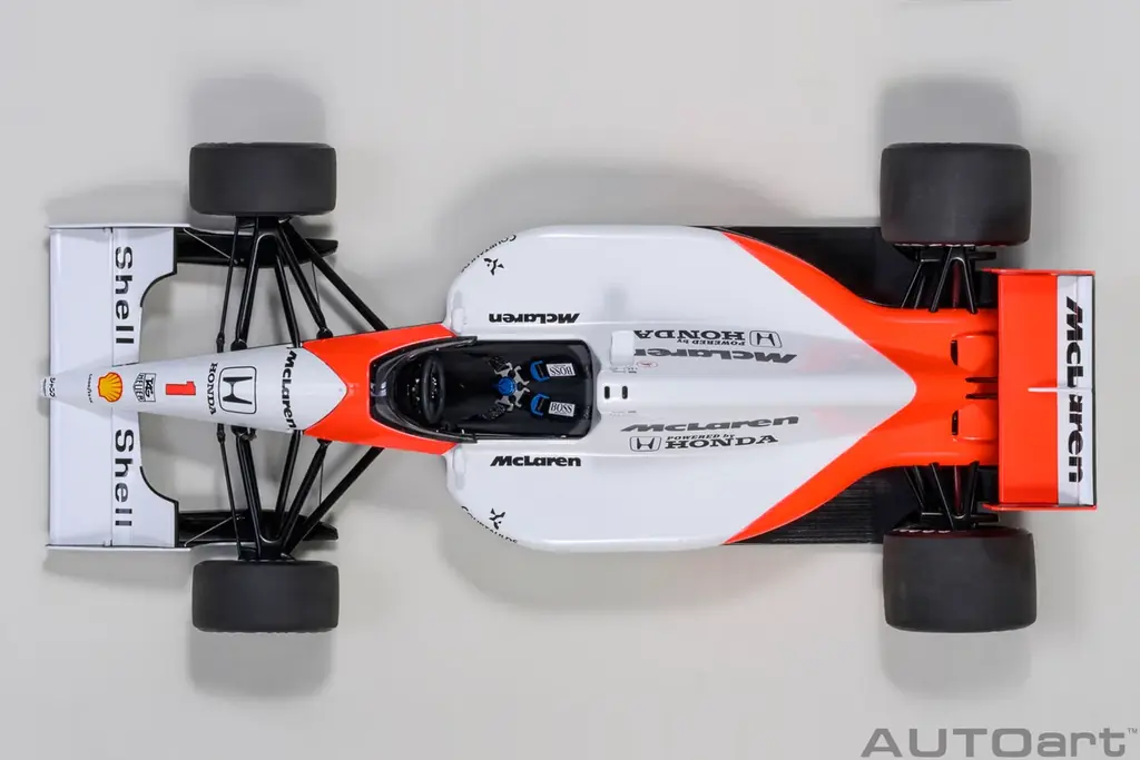 多くのファンからのリクエストに応え、AUTOart「マクラーレン ホンダ MP4/6（アイルトン・セナ）」の再販が決定。 画像 3