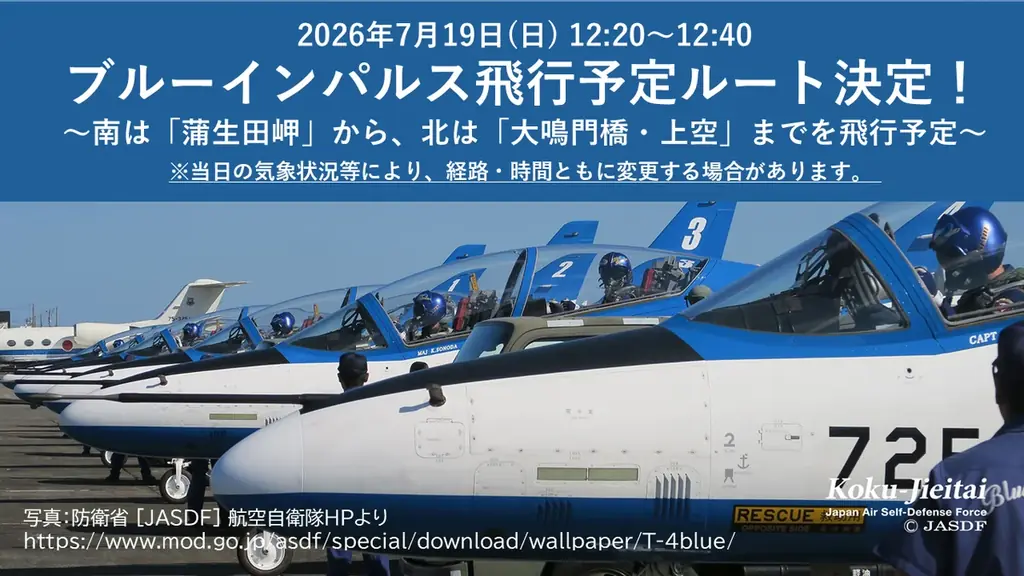 ブルーインパルス徳島飛行