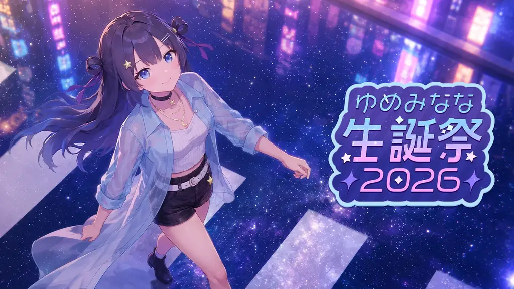 AI VTuber『ゆめみなな』初のオンライン3Dライブ「ゆめみなな生誕祭2026」を7月7日（火）に開催 ―AI技術を活用したライブ演出を独自開発― 画像 1