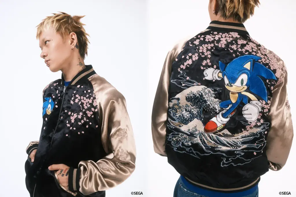 「ソニック・ザ・ヘッジホッグ」と「絡繰魂」がコラボレーション。緻密な刺繍で描くスカジャンとTシャツを発売 画像 5