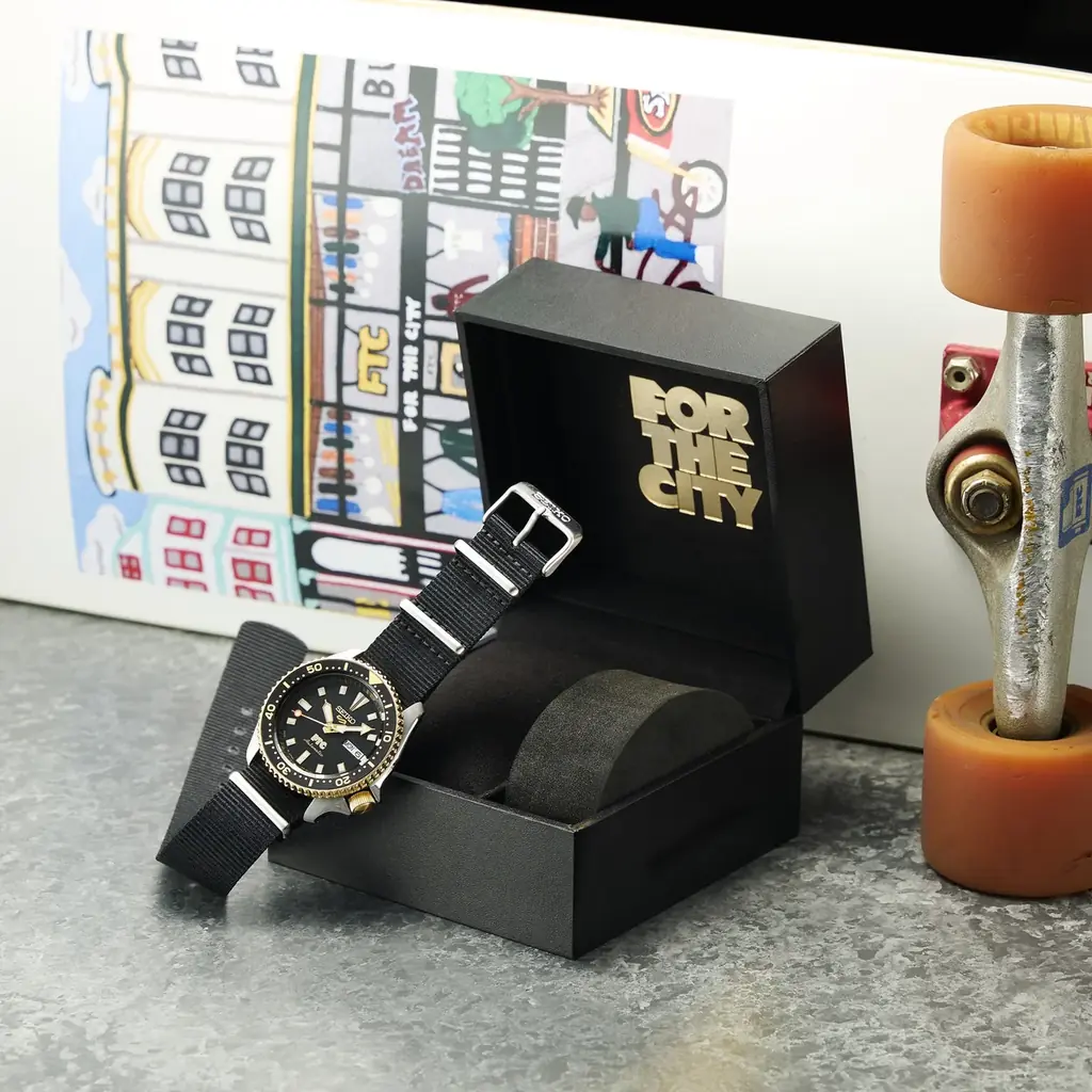 ＜セイコー 5スポーツ＞より、誕生40周年を迎えたスケートブランド「FTC」とのコラボレーション限定モデルを発売。 画像 7