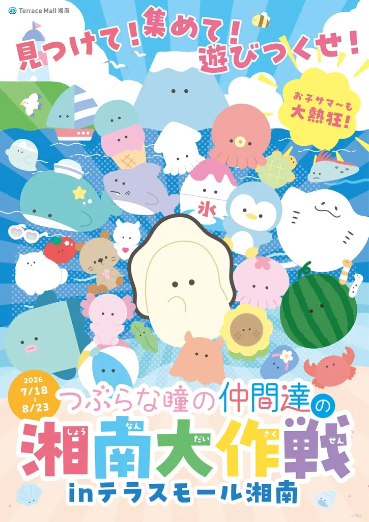 テラスモール湘南が「つぶらな瞳の仲間達」とコラボレーション！「つぶらな瞳の仲間達の湘南大作戦 inテラスモール湘南」 画像 2