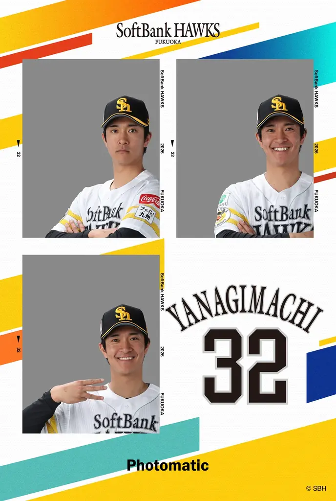 近藤選手や柳田選手など7名の選手とコラボ、Photomaticと福岡ソフトバンクホークスのコラボフレームが大好評につき今シーズンも登場 画像 3