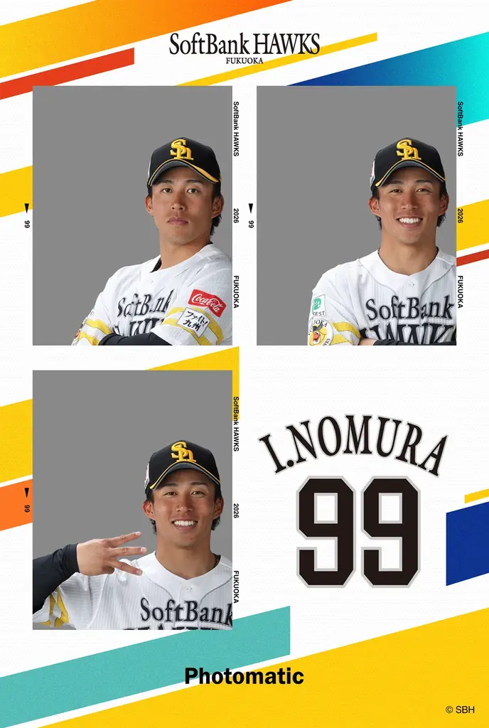 近藤選手や柳田選手など7名の選手とコラボ、Photomaticと福岡ソフトバンクホークスのコラボフレームが大好評につき今シーズンも登場 画像 6