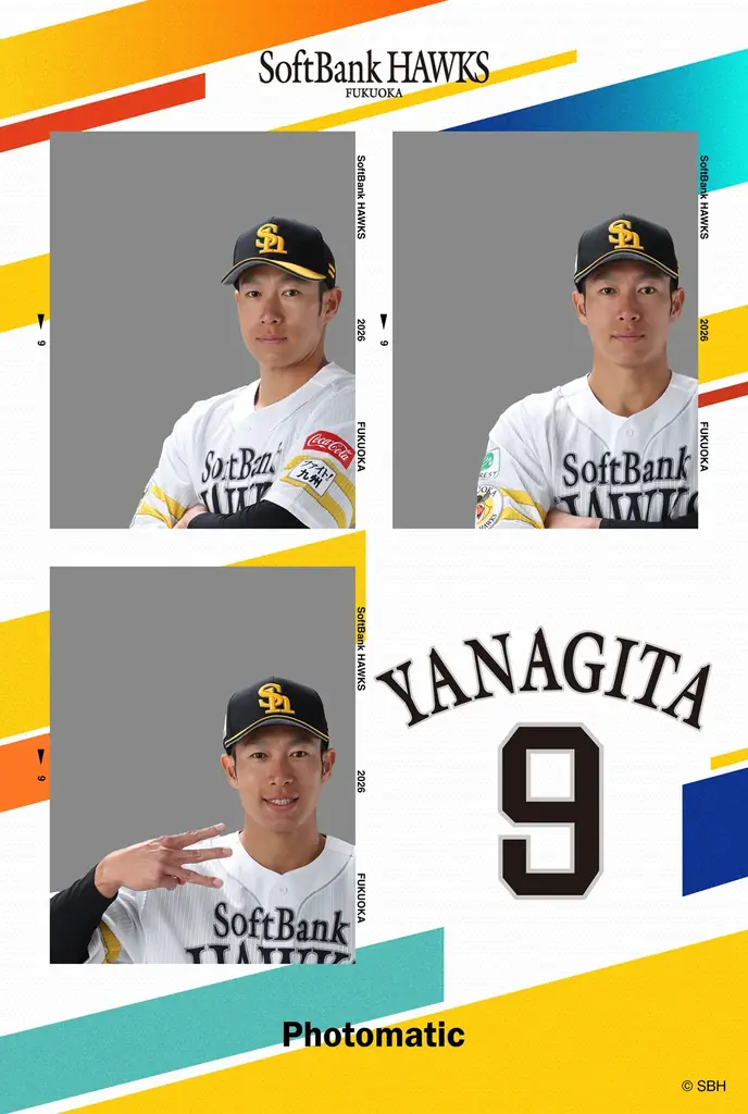 近藤選手や柳田選手など7名の選手とコラボ、Photomaticと福岡ソフトバンクホークスのコラボフレームが大好評につき今シーズンも登場 画像 8