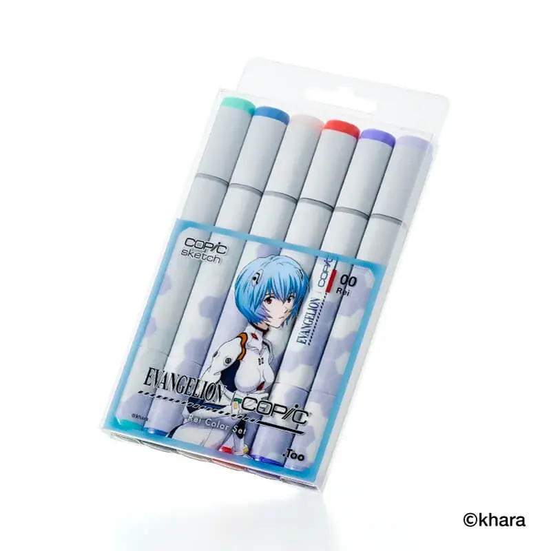 【エヴァンゲリオン×コピック】初のコラボセットがいよいよ一般販売を開始。限定ボディデザイン・特別色名仕様のコピックスケッチに加え、レイやアスカらの塗り絵も収録したこだわりのセット 画像 10