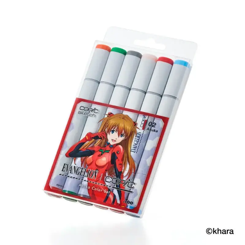 【エヴァンゲリオン×コピック】初のコラボセットがいよいよ一般販売を開始。限定ボディデザイン・特別色名仕様のコピックスケッチに加え、レイやアスカらの塗り絵も収録したこだわりのセット 画像 12