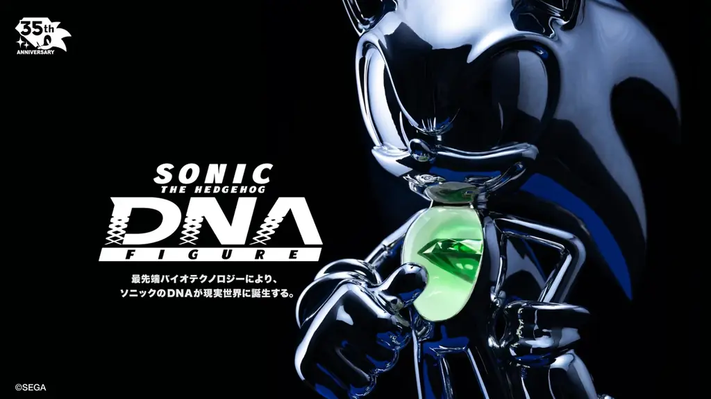 『ソニック・ザ・ヘッジホッグ』35周年記念「SONIC THE HEDGEHOG DNA FIGURE」誕生　LOM BABYの人工DNA封入フィギュア初のゲームIPコラボ！ 画像 1