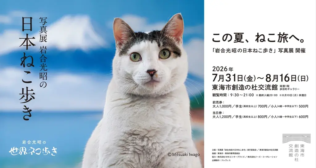 猫好き必見！岩合光昭氏による「岩合光昭の日本ねこ歩き」写真展が夏休み特別企画として開催 画像 1