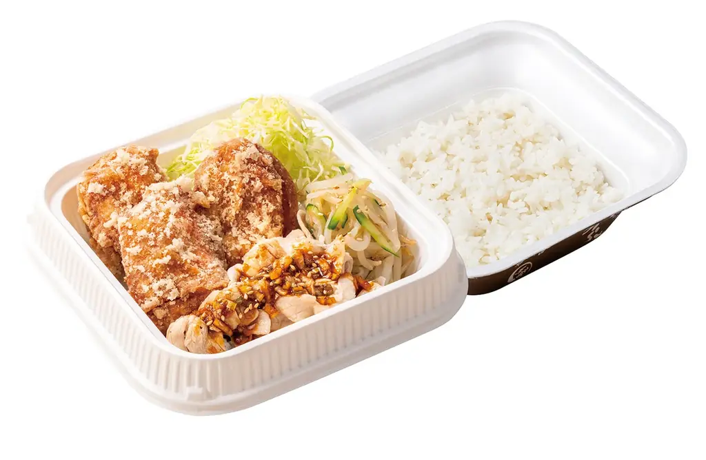 ごはんが進む夏のごちそう、塩にんにく香るからあげと豚しゃぶで。「塩にんにくからあげと豚しゃぶ盛り定食」からやまで販売開始！ 画像 5