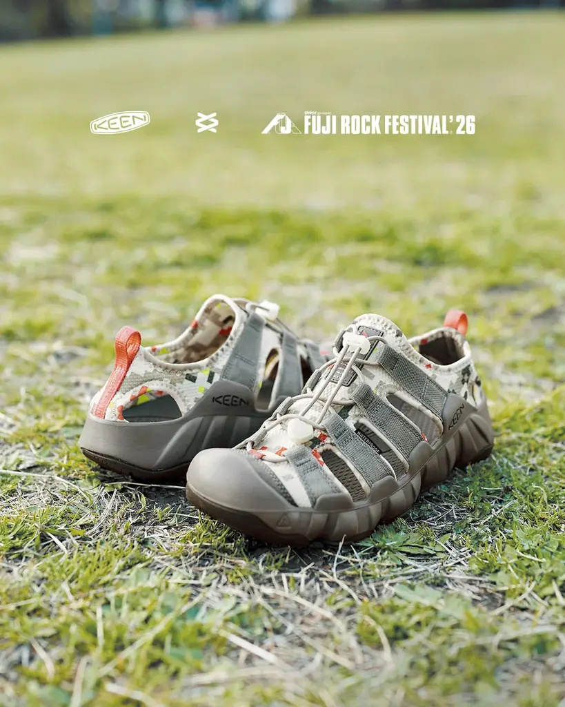 フジロッカーの必須ギアでフジロックを楽しもう！フジロック×KEENのコラボレーション第7弾 2026年6月24日（水）発売 画像 1