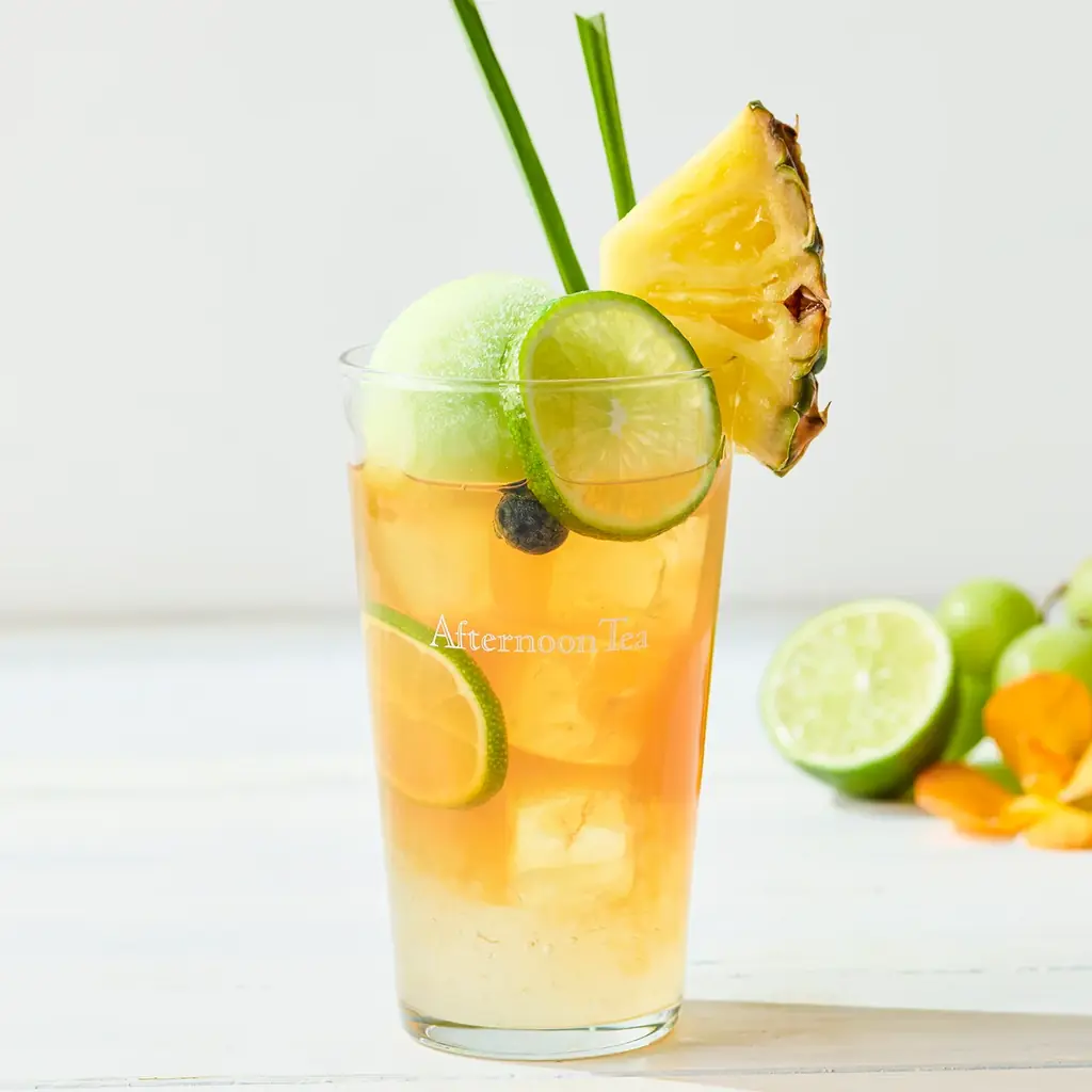 【Afternoon Tea】白桃が華やかに香る「白桃とラズベリーのブランマンジェパフェ」や白桃のミニパフェも選べる「アフタヌーンティーセット」など新作スイーツ＆ティー 画像 10