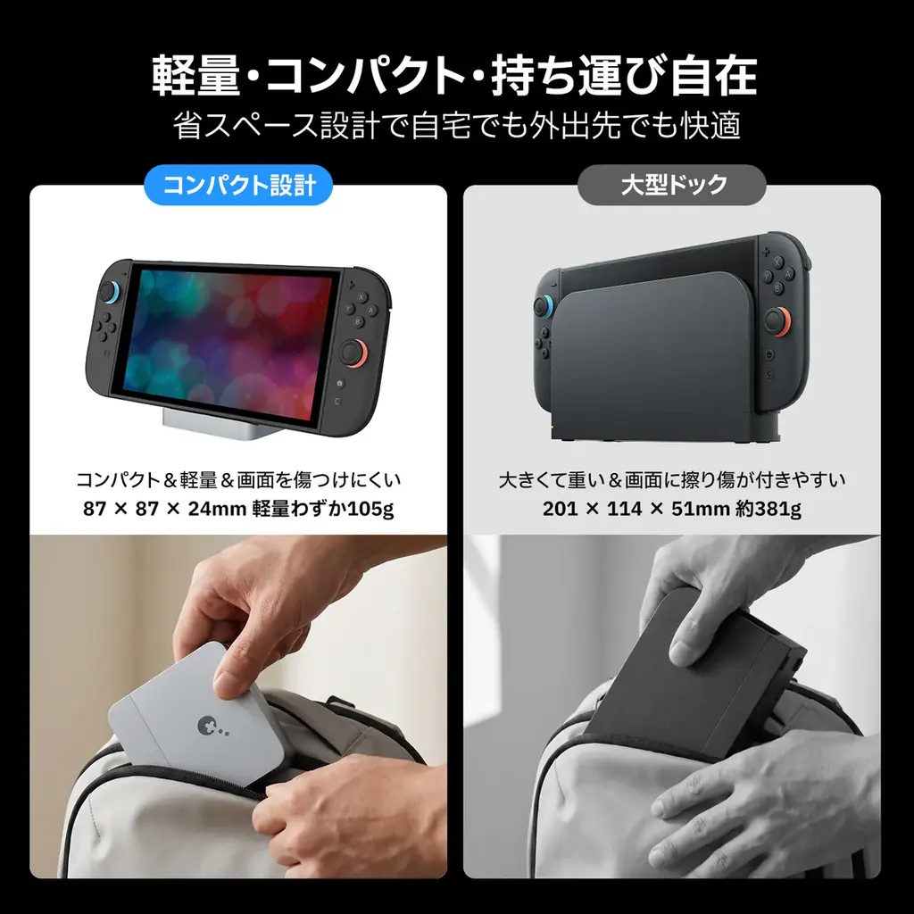 GuliKit、Switch 2とSwitchの両方に対応した「GuliKit Switch 2ドック」を発売 画像 10