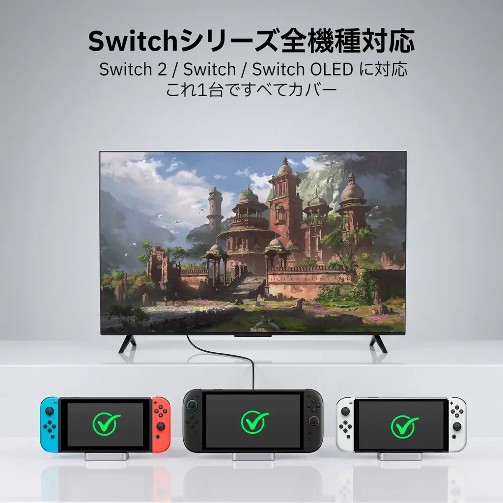 GuliKit、Switch 2とSwitchの両方に対応した「GuliKit Switch 2ドック」を発売 画像 2