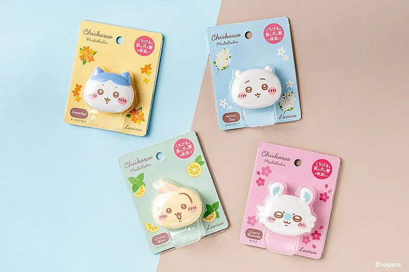 「ちいかわ」のコロンとしたかわいいフェイスデザイン！髪・唇・爪にも使用できる、マルチバームが登場 画像 11
