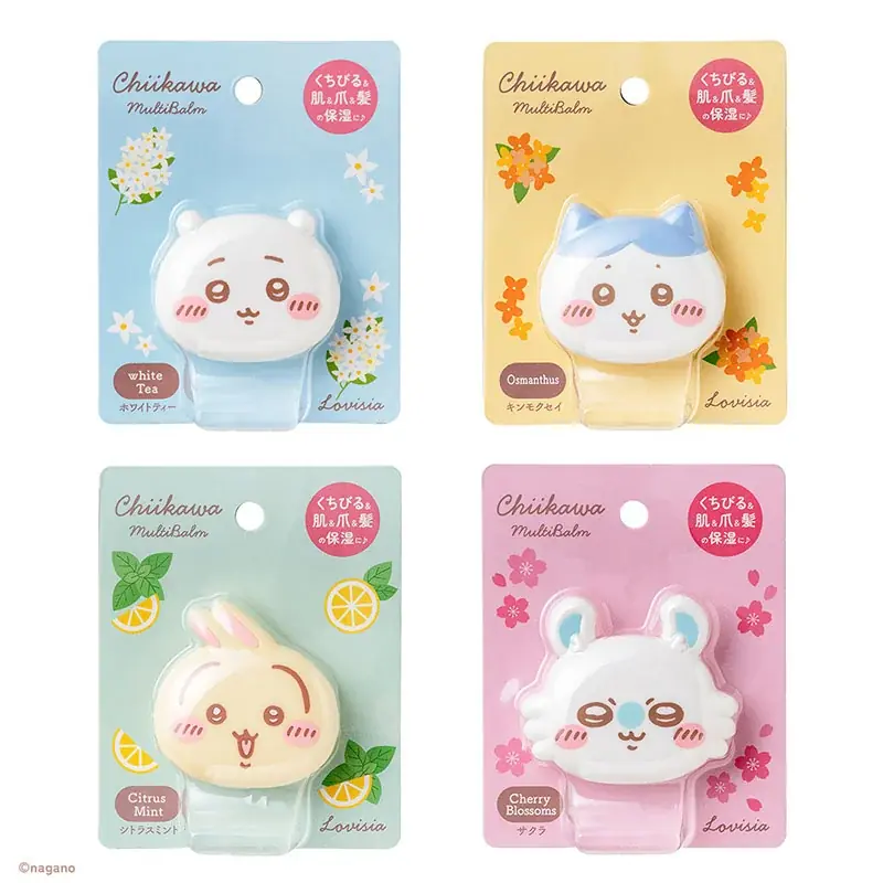 「ちいかわ」のコロンとしたかわいいフェイスデザイン！髪・唇・爪にも使用できる、マルチバームが登場 画像 12