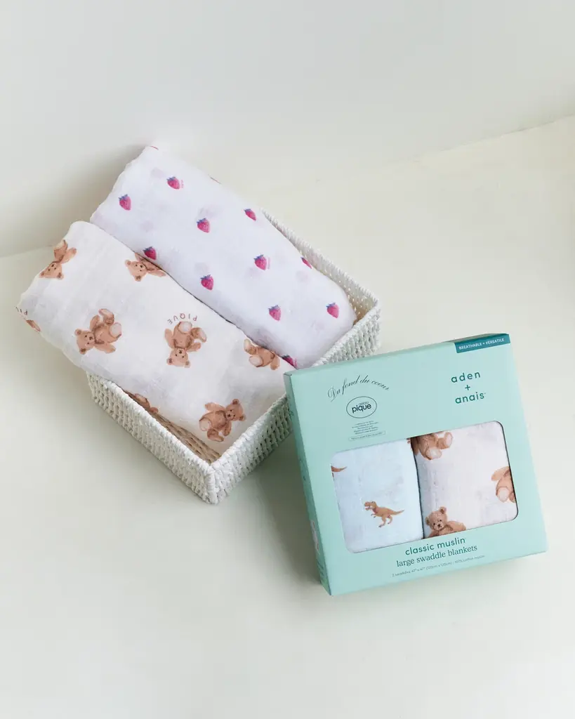 【ジェラート ピケ】「aden + anais™」とのスペシャルコレクション！高品質な糸をやさしく織ったモスリンコットン使用のスワドルやビブなどギフトに最適なアイテムを発売 画像 4