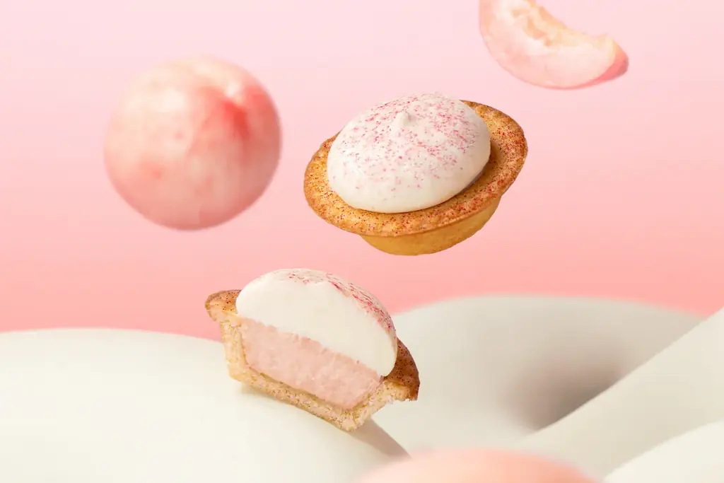 7月1日発売｜BAKEの桃×ヨーグルト フロマージュタルト
