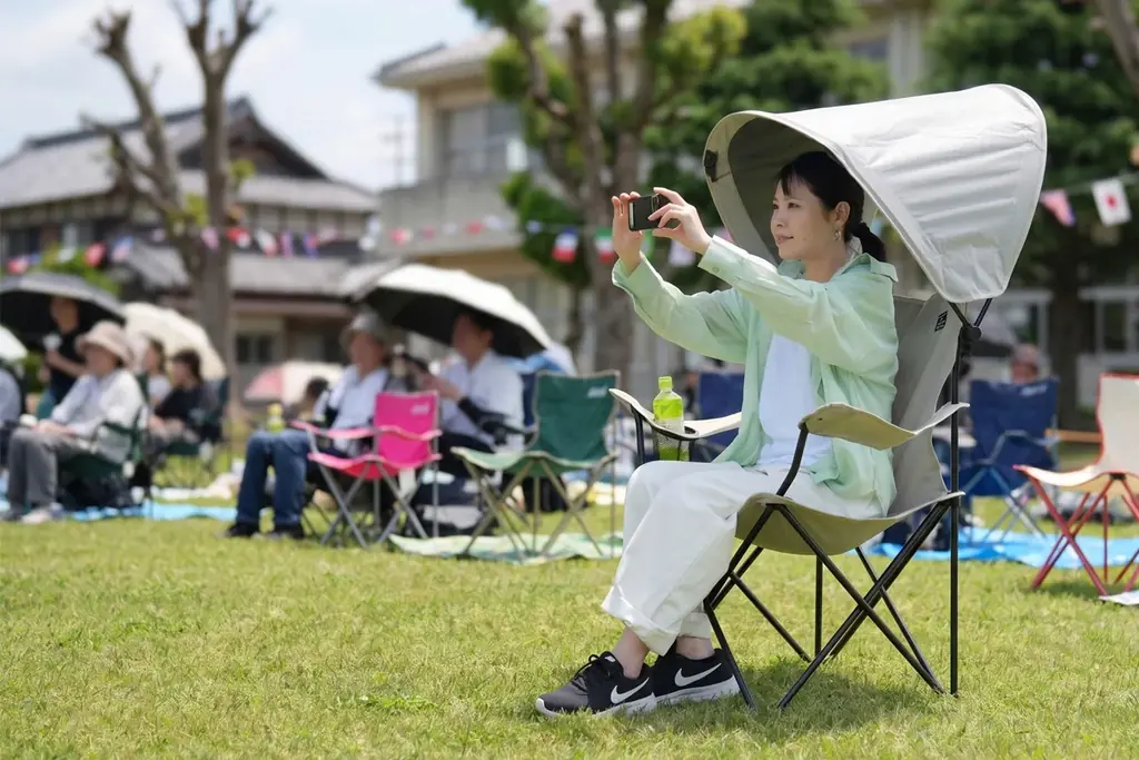 日傘いらずで両手は自由。全方向シェードで自分だけの持ち運べる日陰を 画像 7