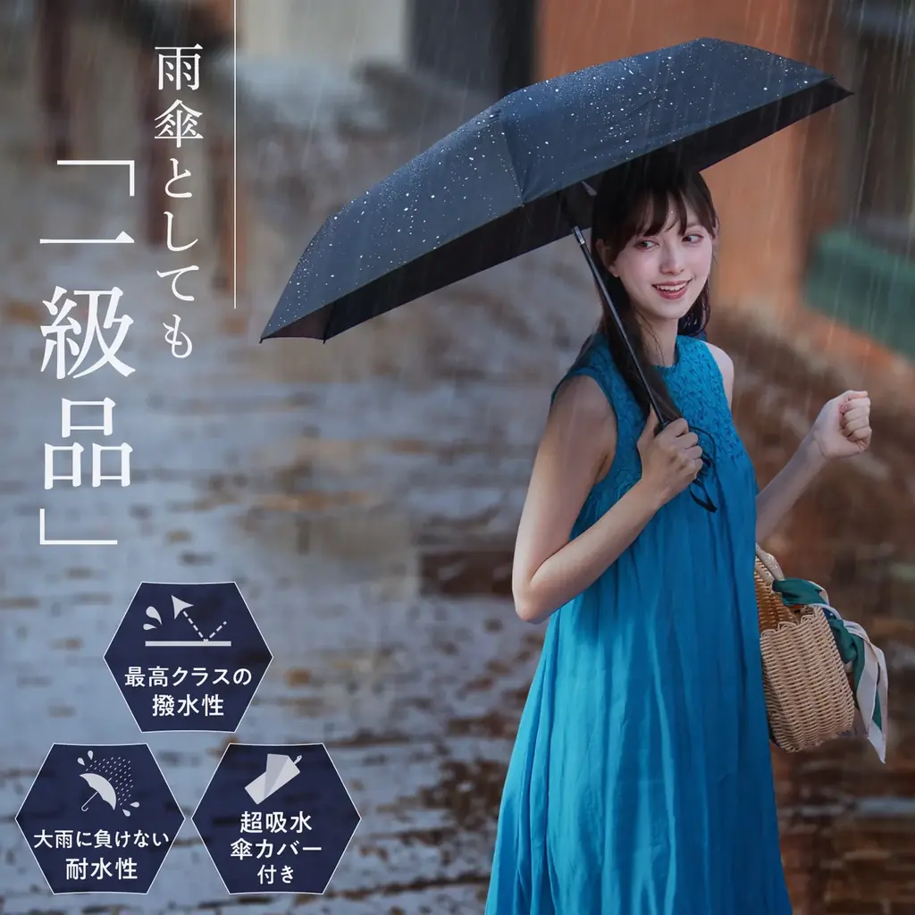 折りたたみ日傘の“畳むの面倒”にもう悩まない。28,000本売れた“すごい日傘”「晴雫」｜楽天タイムセール開催 画像 4