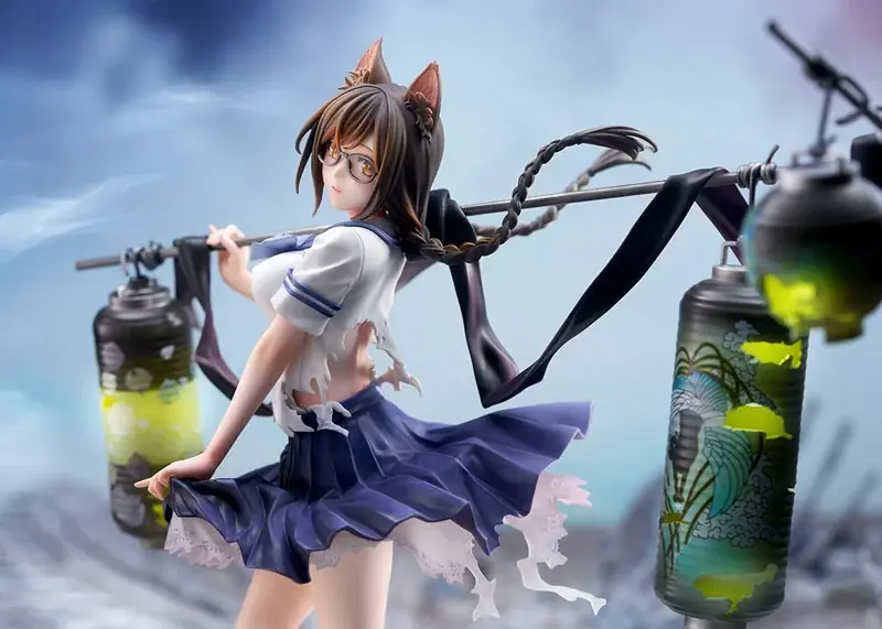 漫画『化物語』から、障り猫の怪異に取り憑かれた薄幸の少女「羽川翼」がフィギュア化。あみあみ限定でのご案内。 画像 16