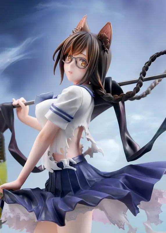 漫画『化物語』から、障り猫の怪異に取り憑かれた薄幸の少女「羽川翼」がフィギュア化。あみあみ限定でのご案内。 画像 19
