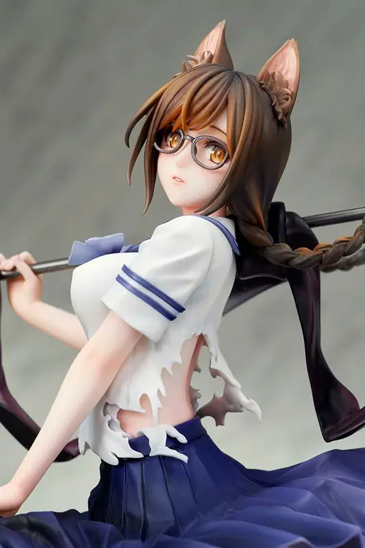 漫画『化物語』から、障り猫の怪異に取り憑かれた薄幸の少女「羽川翼」がフィギュア化。あみあみ限定でのご案内。 画像 5