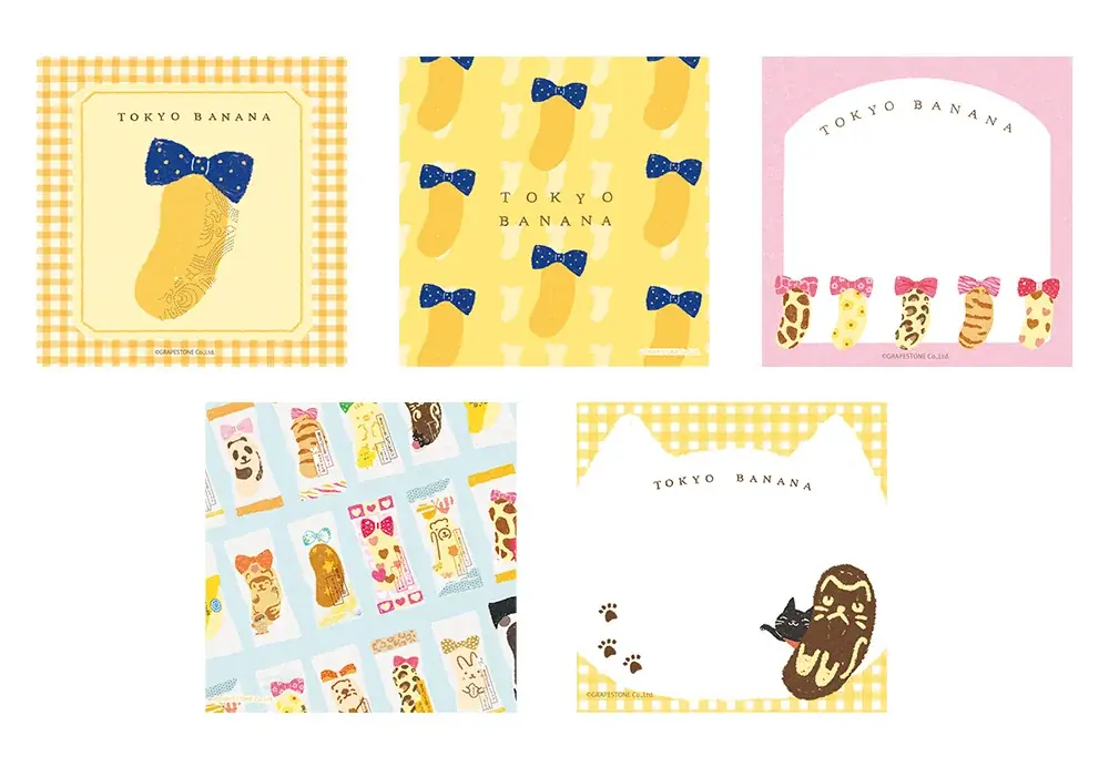 【35周年】“東京ばな奈文具”全11アイテムが全国のロフトで販売開始！古川紙工コラボのハコmemo&そえぶみ箋に「uniball」チャーム付ボールペンも 画像 4