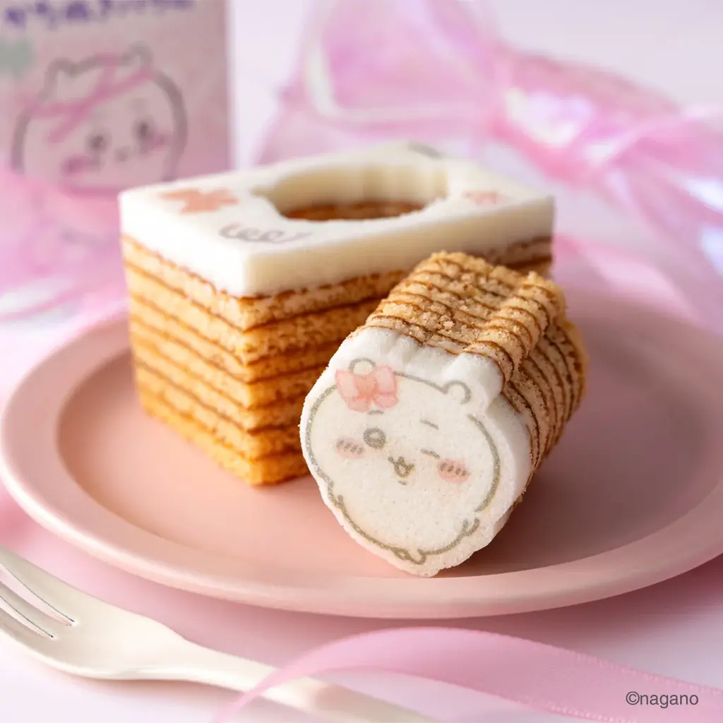 ちいかわたちを、ぱかっと型ぬくバウムクーヘン！ちいかわ、ハチワレ、うさぎの“型ぬきバウム”を2026年7月3日より「ちいかわらんど」にて先行販売 画像 3