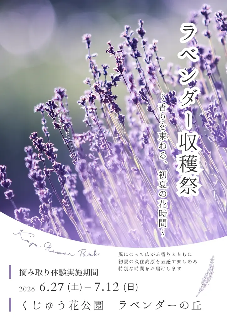 くじゅう花公園ラベンダー収穫祭2026　〜香りを束ねる、初夏の花時間〜 画像 5