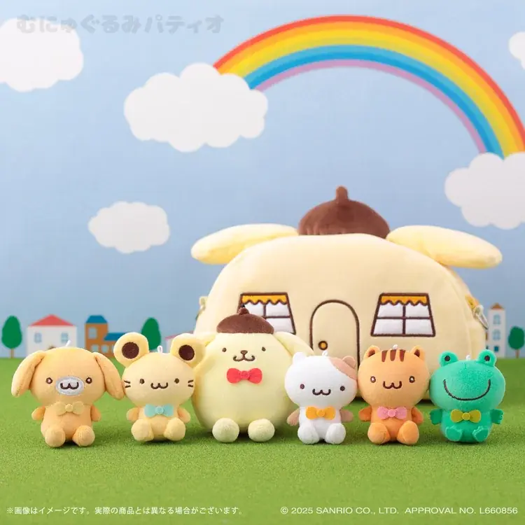 ポムポムプリン9アイテム、むにゅぐるみパティオで受注開始