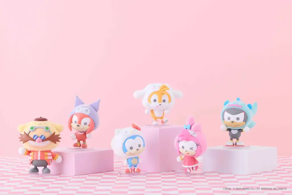 『SONIC & FRIENDS』と「サンリオキャラクターズ」のコラボに新商品登場！『SONIC & FRIENDS』マスコットシリーズにシルバー、チャオ、ルージュが仲間入り 画像 1