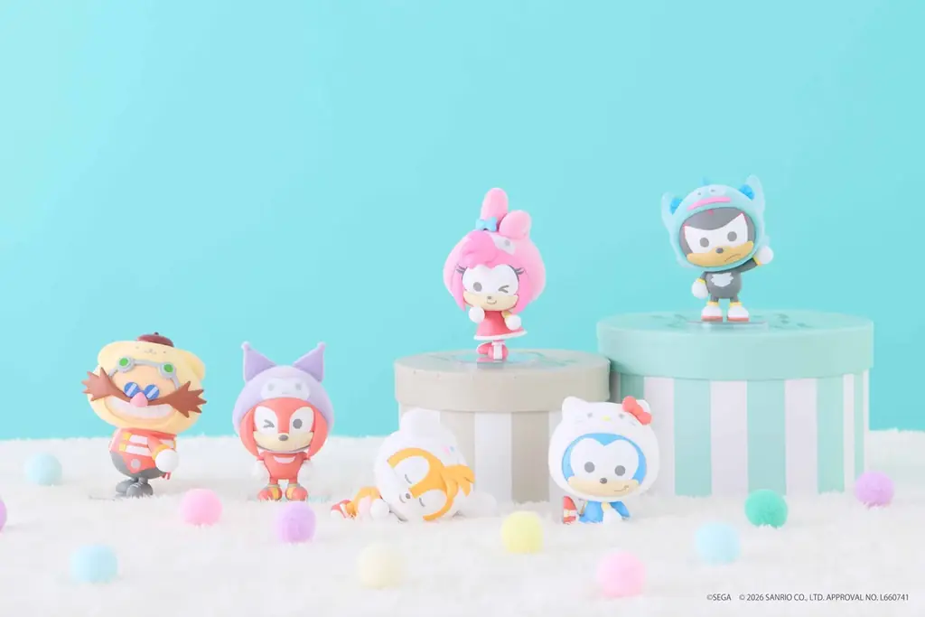『SONIC & FRIENDS』と「サンリオキャラクターズ」のコラボに新商品登場！『SONIC & FRIENDS』マスコットシリーズにシルバー、チャオ、ルージュが仲間入り 画像 2