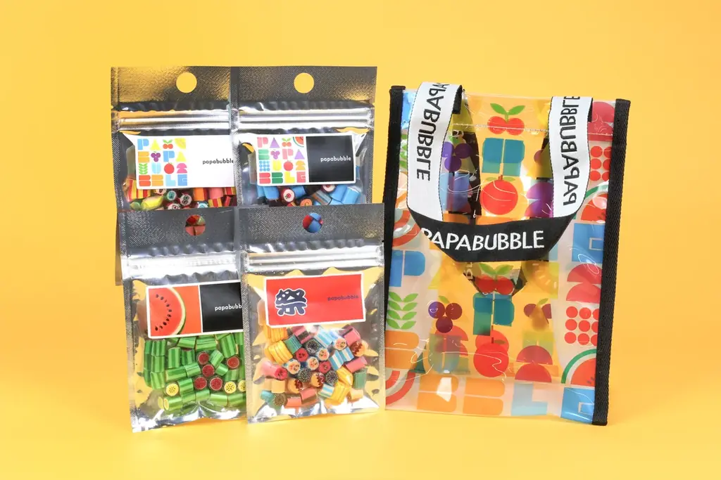 7月9日発売　PAPABUBBLE夏のサマーバッグ、クリアバッグ